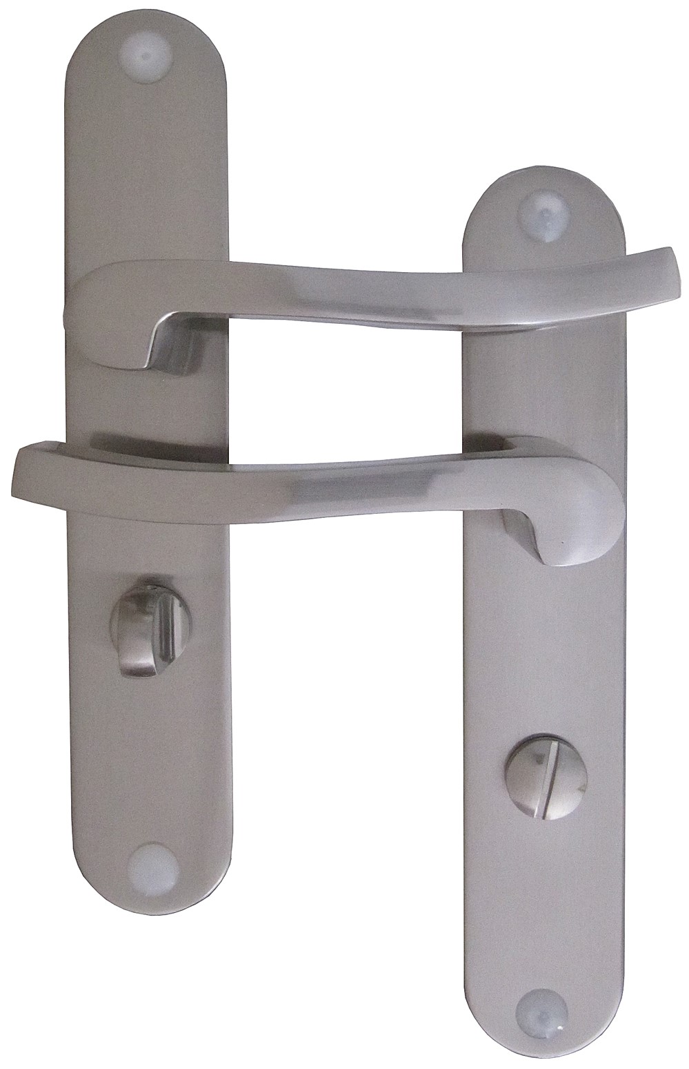 Poignées de porte à verrou Olaf aluminium - MR BRICOLAGE