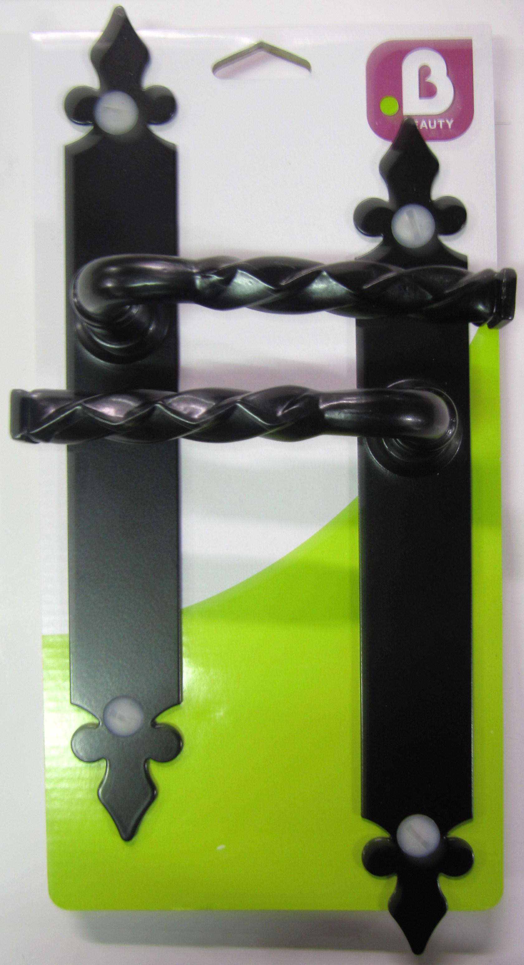 Poignées de porte bec de cane Noely noir - MR BRICOLAGE