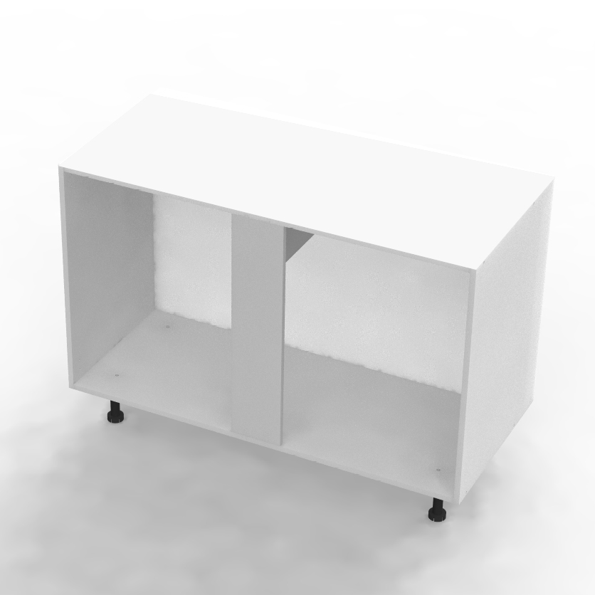 Caisson meuble bas angle droit