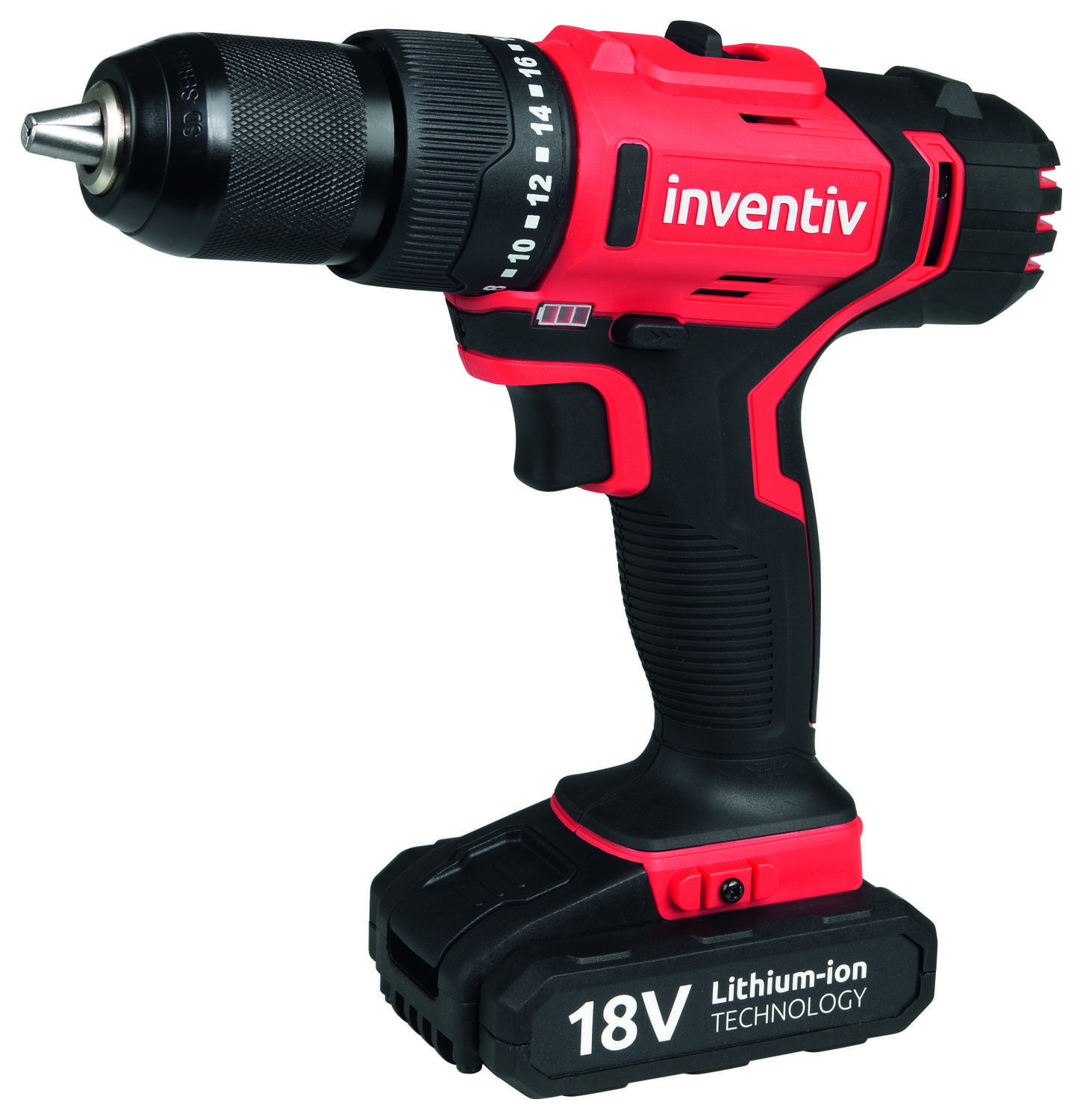 Perceuse à percussion 18V Batterie 2x2Ah + mallette - INVENTIV