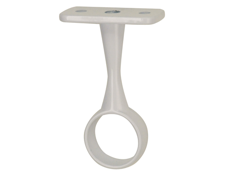 Lot de 2 supports plafond fixe Ø19 MM rond blanc