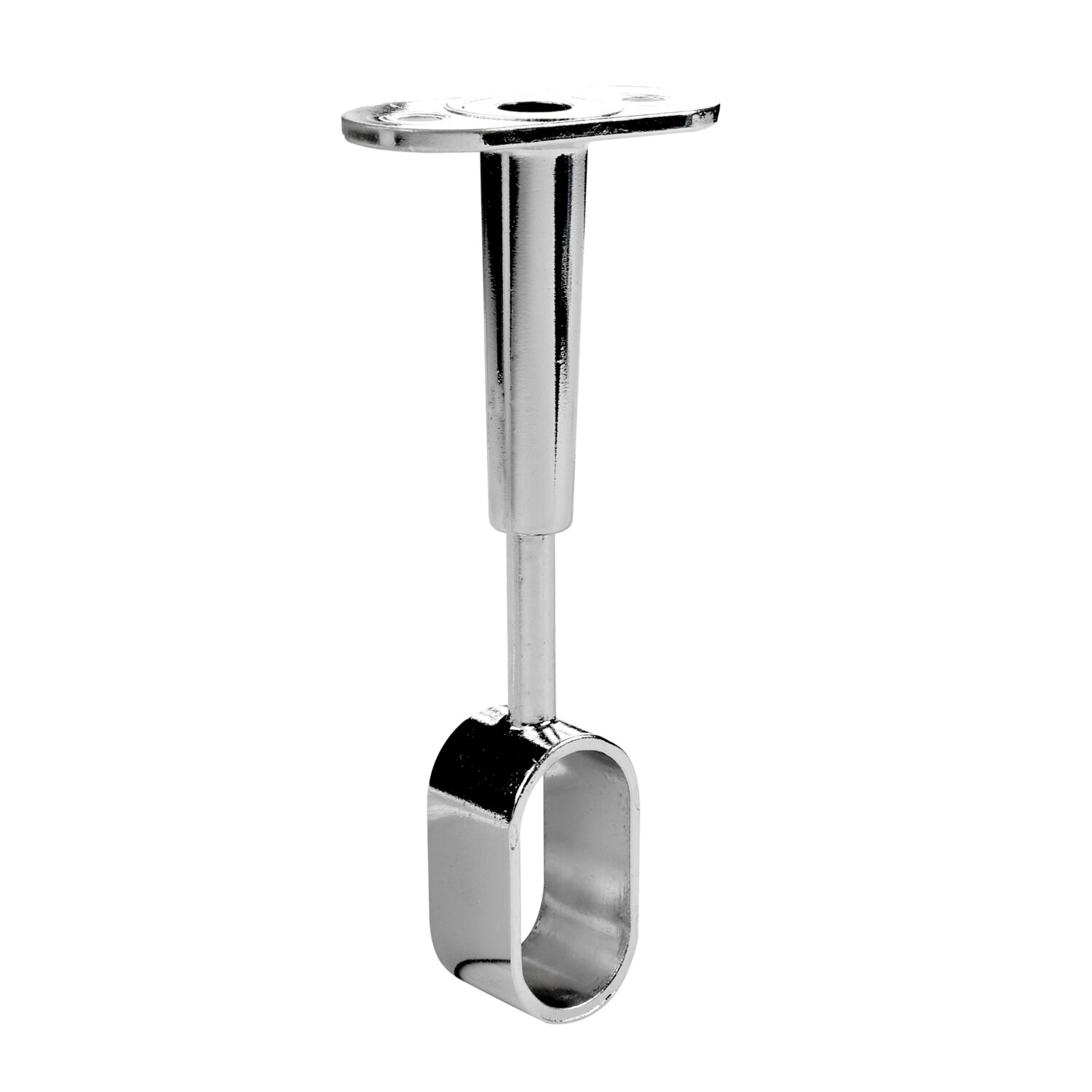 Support plafond réglable CIME 30x15mm ovale zamak chromé