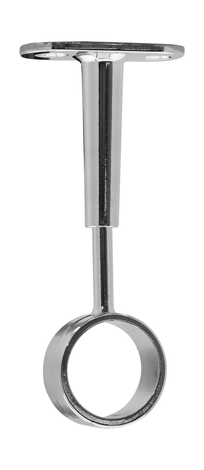 Support plafond réglable - renfort rond chromé 25 mm - CIME