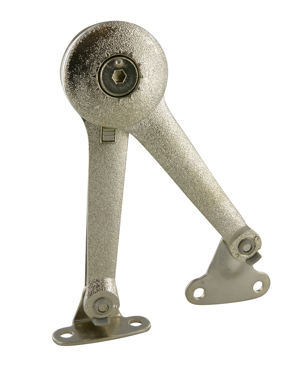 Compas polyvalent à visser pour porte relevable, abattant et coffre L.200mm 
