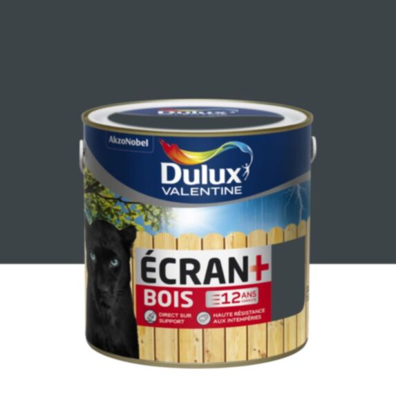 Peinture Ecran+ Bois Anthracite Satin 2L - DULUX VALENTINE