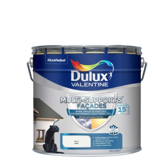 Peinture Façade blanc mat 10L - DULUX VALENTINE