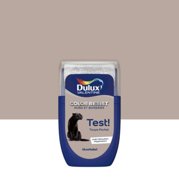 Testeur de Peinture Color Resist Taupe Parfait Mat 30ml - DULUX VALENTINE
