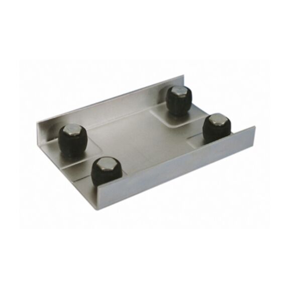 Plaque de guidage portail coulissant 4 galets nylon