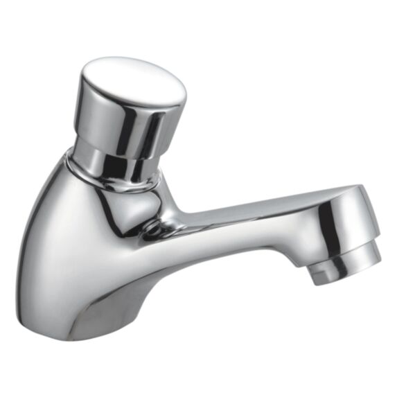 Robinet lave mains temporise chrome