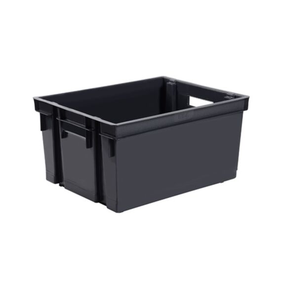 Bac de rangement 30L gris anthracite