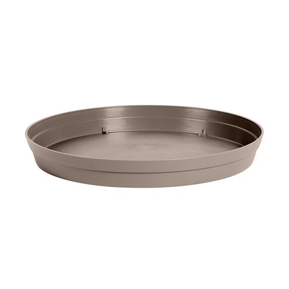 Soucoupe Carré Toscane Ø34,5cm Taupe - EDA