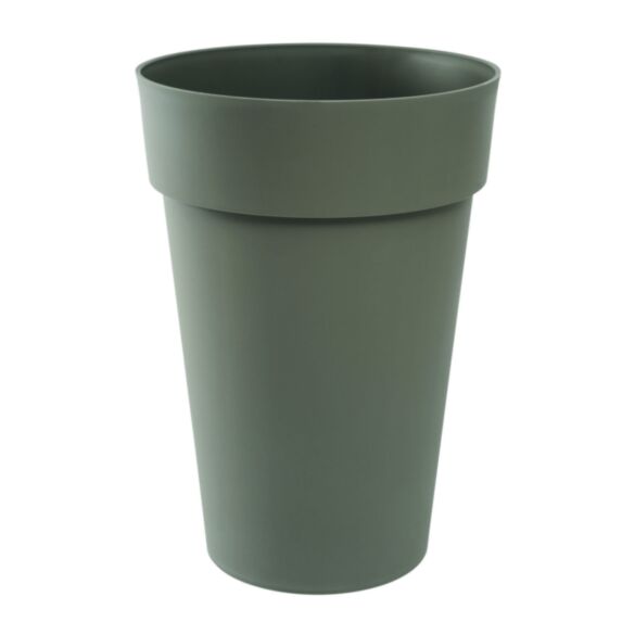 Pot haut Toscane plastique moulé Ø46x65cm taupe - EDA