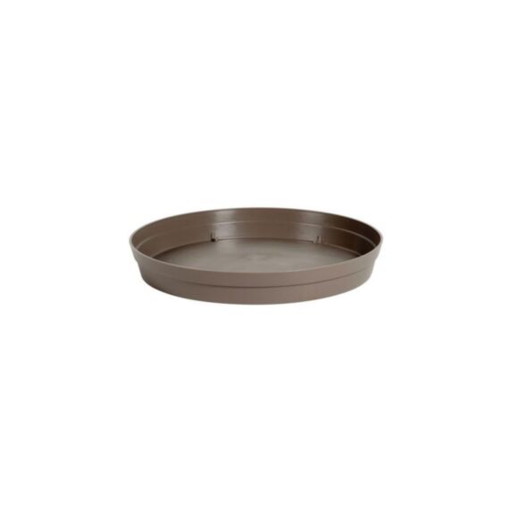 Soucoupe ronde toscane taupe diam 40c,5cm - EDA
