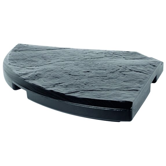 Lest béton décor pierre 49x49x5,2cm gris ardoise 18kg - EDA