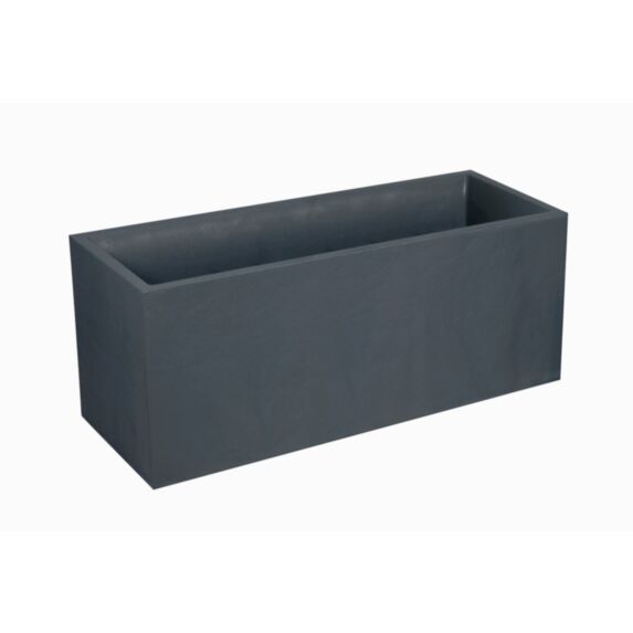 Jardinière VOLCANIA 100 cm EDA gris anthracite - EDA