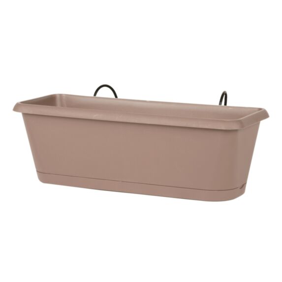 Jardinière Chorus 50 cm taupe + support - EDA