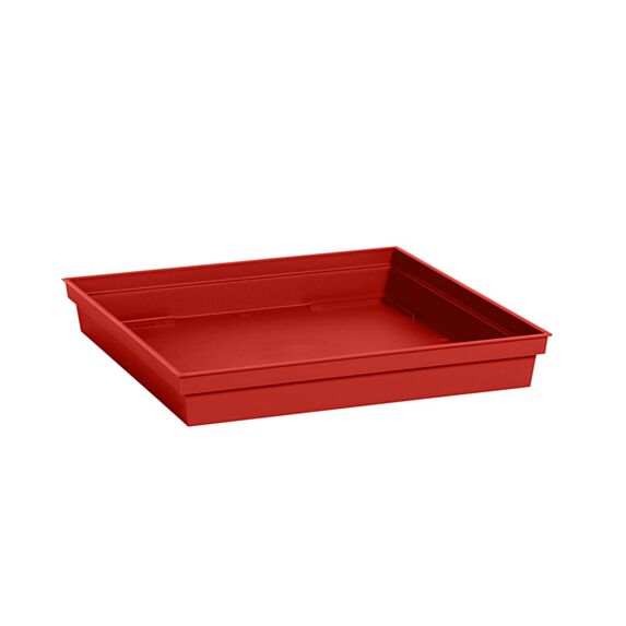 Soucoupe carré Toscane 32,6 x 32,6 x 4,9 cm rouge - EDA