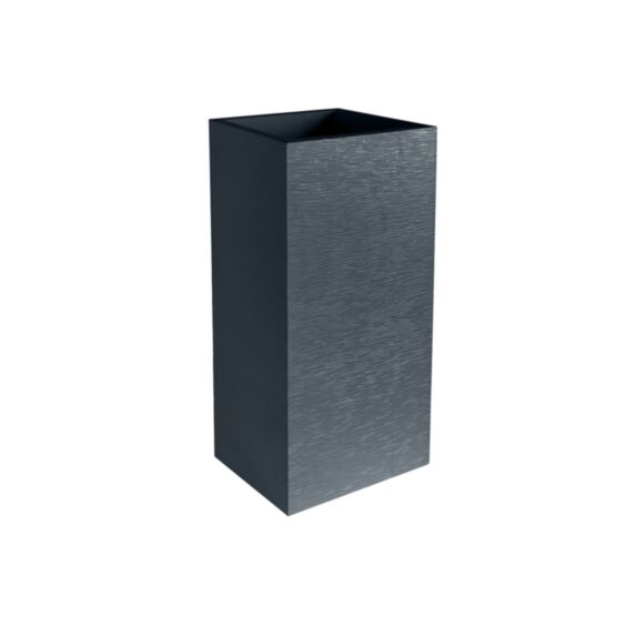 Bac carré haut GRAPHIT 31L  gris anthracite double paroi avec zone de rétention d'eau - EDA