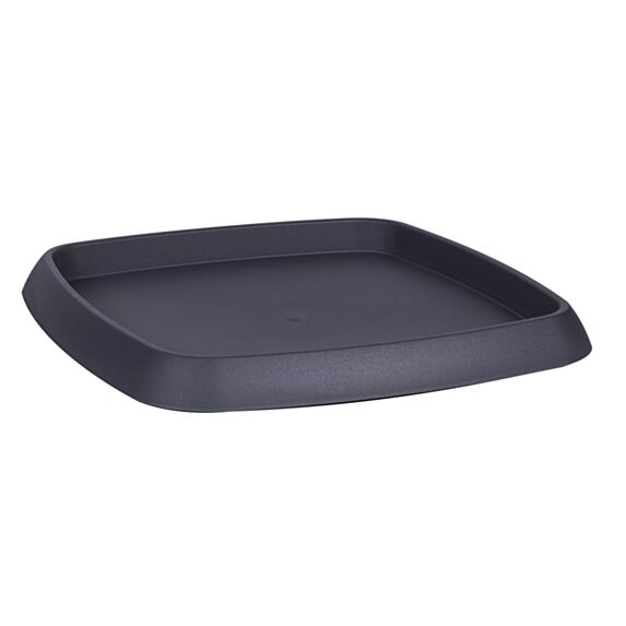 Soucoupe Carrée Chorus 31,3x31,3cm Gris Anthracite