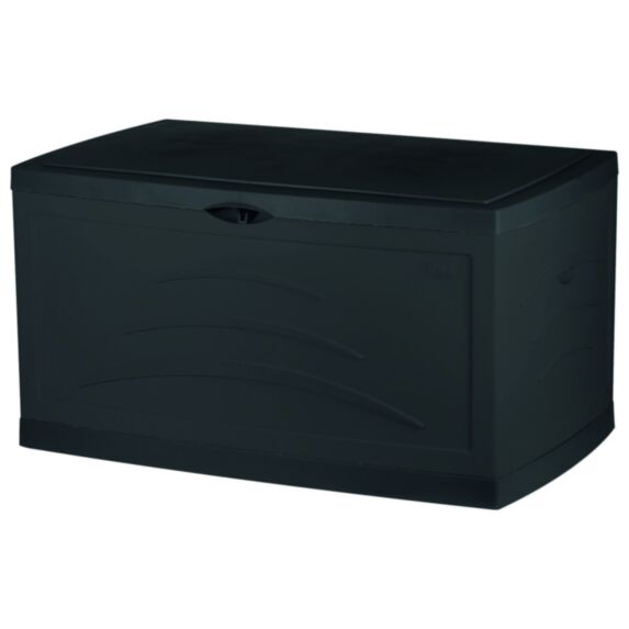 Coffre de jardin avec roulettes Maxi Serena 121x76x67cm 500L gris anthracite - EDA