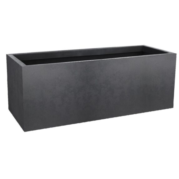 Jardinière Basalt'Up gris anthracite 79,5x29,5x29,5cm - POETIC