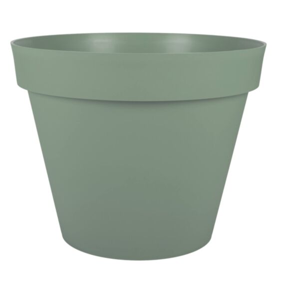 Pot rond Toscane plastique Ø60 vert laurier - EDA