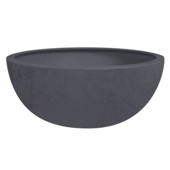 Vasque Basalt Up plastique rond Ø40x16,5cm gris anthracite - POETIC