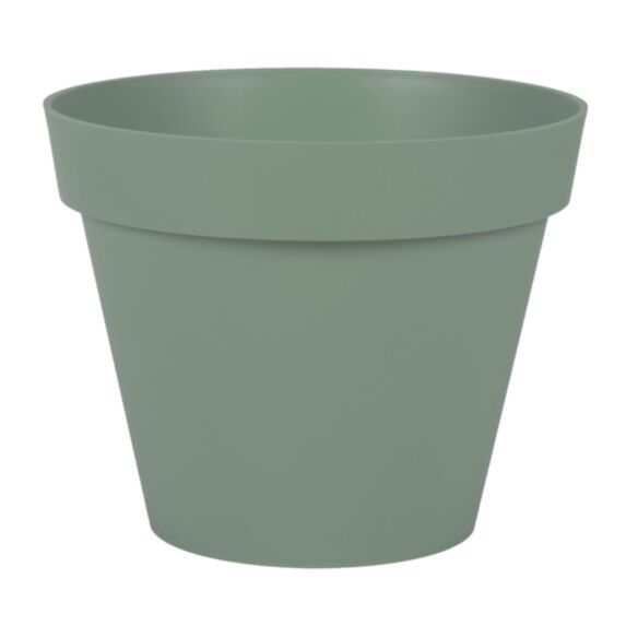 Pot rond Toscane plastique Ø30 vert laurier - EDA