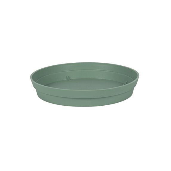 Soucoupe Toscane plastique Ø22,5cm vert laurier - EDA