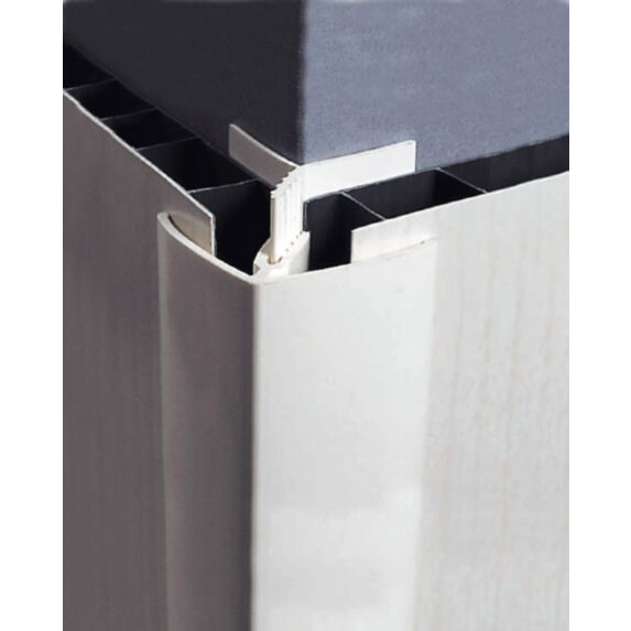 Profil angle externe clippable - 8/10 mm blanc - GROSFILLEX