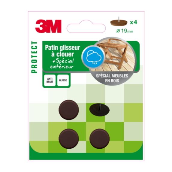 Patin à clouer Ø19mm - 3M
