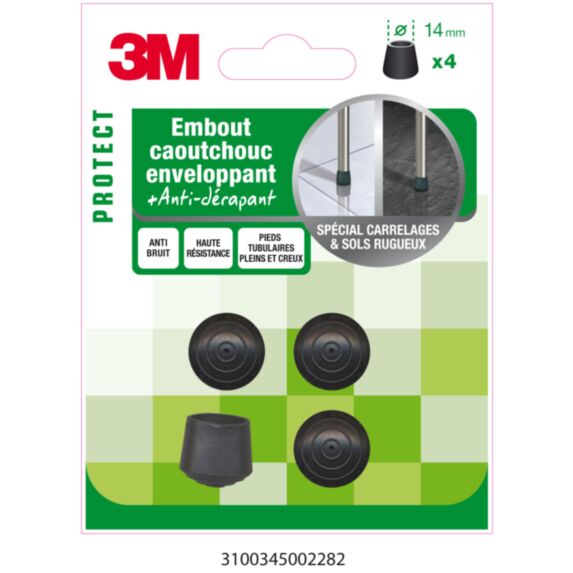 Embout caoutchouc enveloppant Ø14mm - 3M