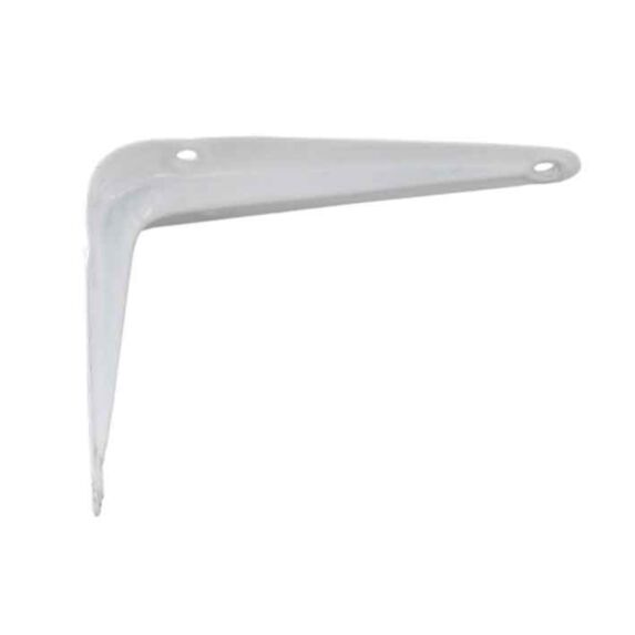 Console emboutie acier laqué blanc 125x150 mm