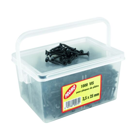 Vis x 1000 plaque de plâtre 3,5 x 25 mm - VYNEX