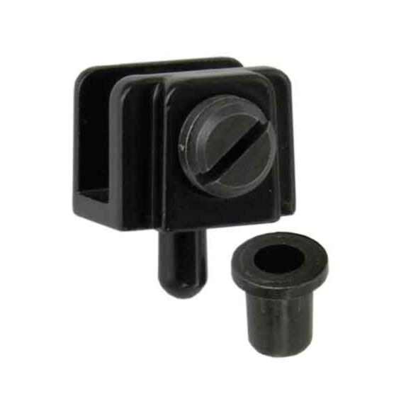 Pivot porte verre acier noir ép.6mm x2 - VYNEX