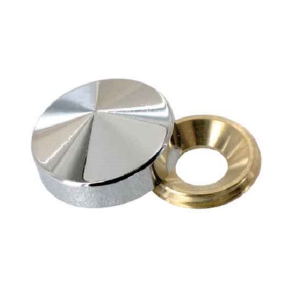 4 cache vis laiton chromé ∅12mm - VYNEX