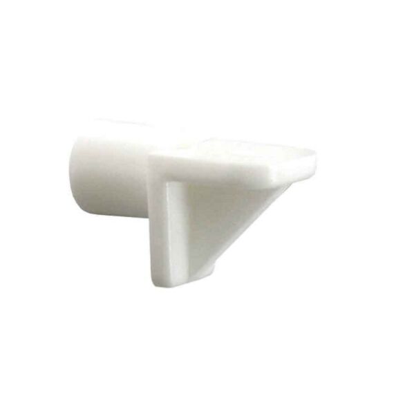 Taquet équerre plastique D5 blanc x12 - VYNEX