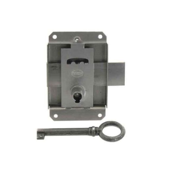 serrure universelle à pattes 15mm acier poli