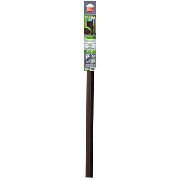 Bas de porte brosse adhésif 0,93 m marron