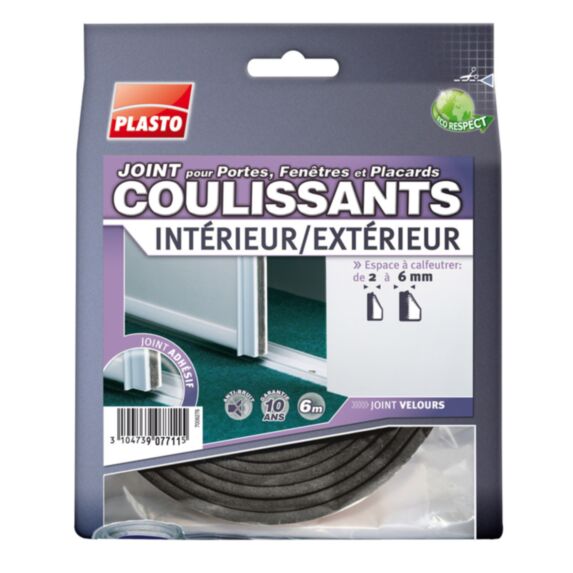 joint portes, fenêtres, placards coulissants gris - PLASTO