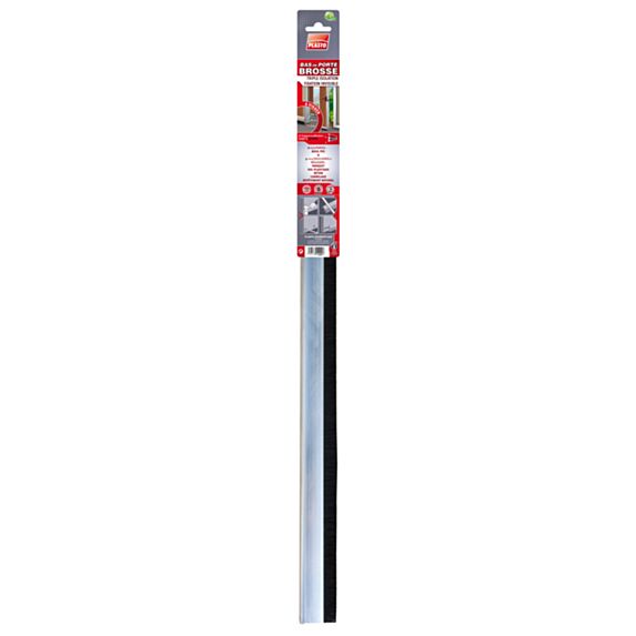bas de porte brosse triple iso. fixation invisible alu - PLASTO