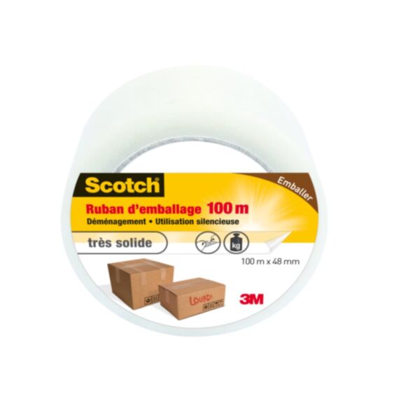 Ruban d'emballage 100mx48mm marron - SCOTCH™