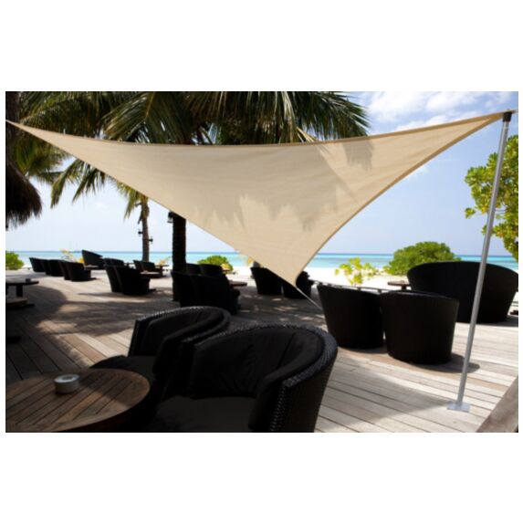 voile d'ombrage triangulaire 5m de coté - gamme 