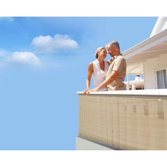 brise vue de balcon 120 cm - coloris sable  - JARDILINE