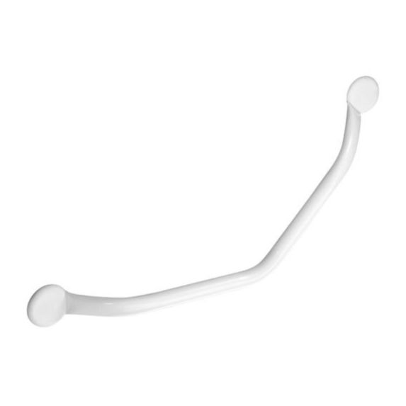 Barre d'Appui Monopoutre Coudée 135° ∅25mm Blanc - GODONNIER