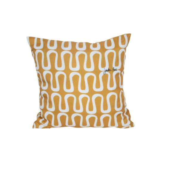 Coussin déco 40 x 40 cm Électro Cumin - JARDIN PRIVE