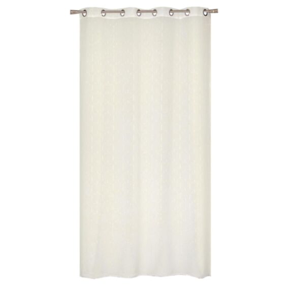 Voilage œillets étamine fils coupés ivoire 140x240cm - DYLREV