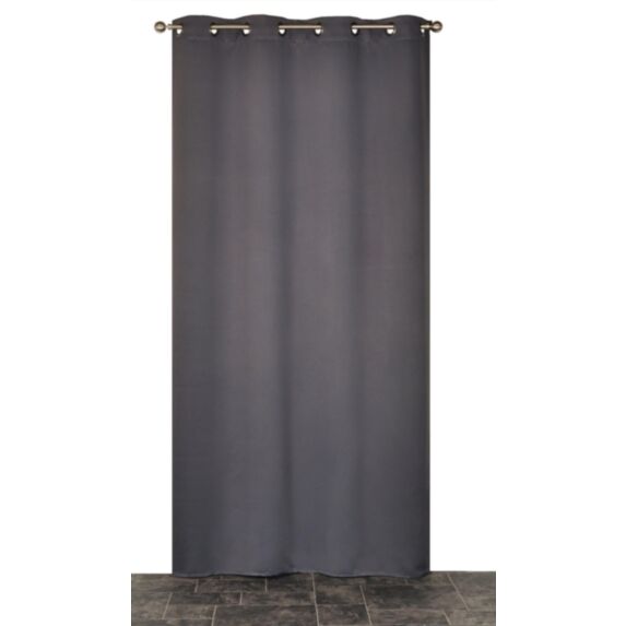 Rideau occultant uni 140x240cm gris - DYLREV