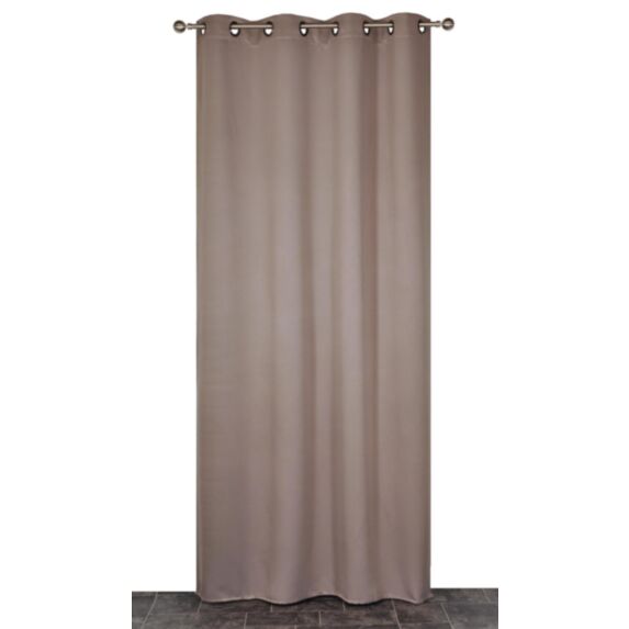 Rideau occultant uni 140x240cm taupe - DYLREV