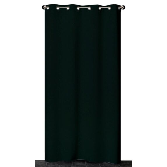 Rideau occultant uni 140x240cm noir - DYLREV